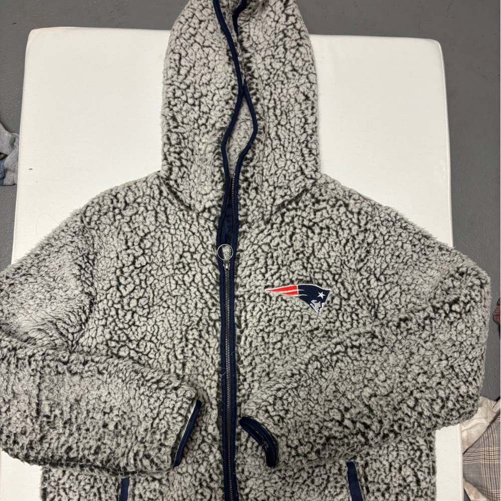 New England Patriots Sherpa Zip Up Jacket
